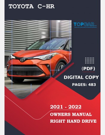toyota c-hr 2021-2022 owners manual